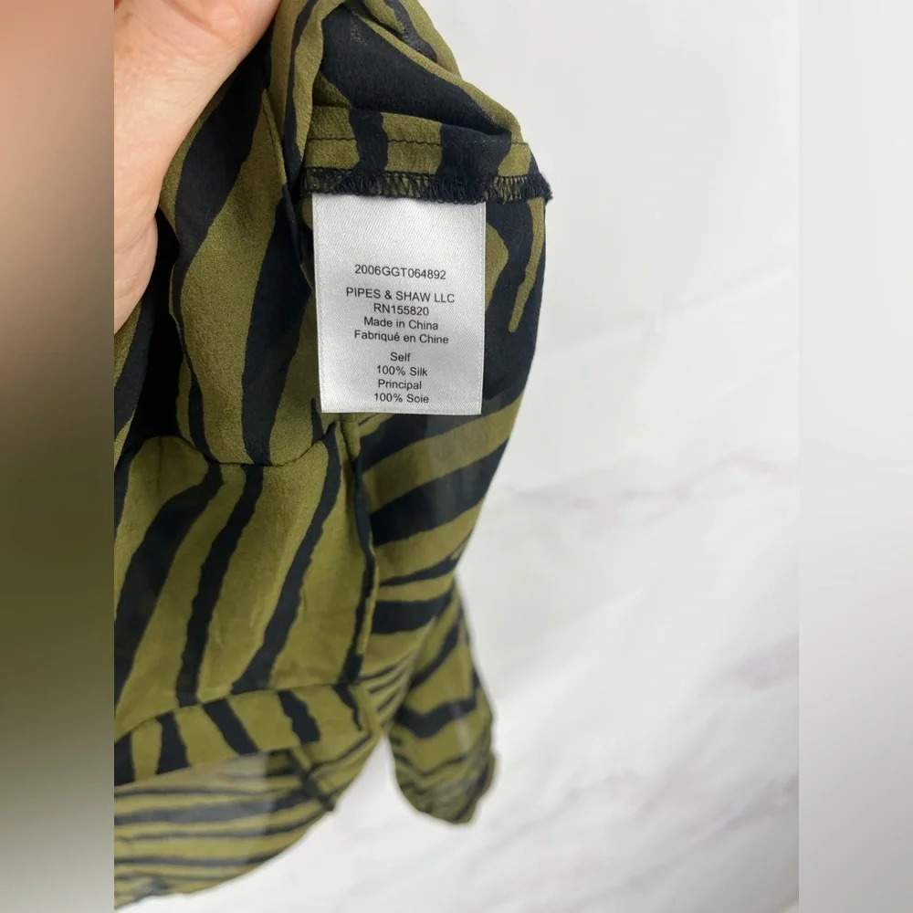 VERONICA BEARD 100% Silk Camilla Blouse